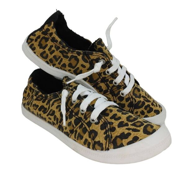Not Rated Designer Womens NEW Leopard Design Sneakers - sz. 7 1/2 - Picture 1 of 5